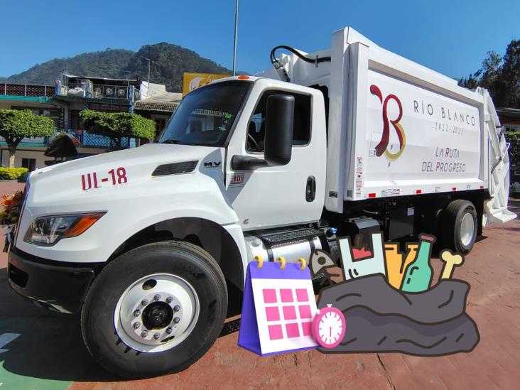 ¡Atento! Cambian horario de recolección de basura en Río Blanco