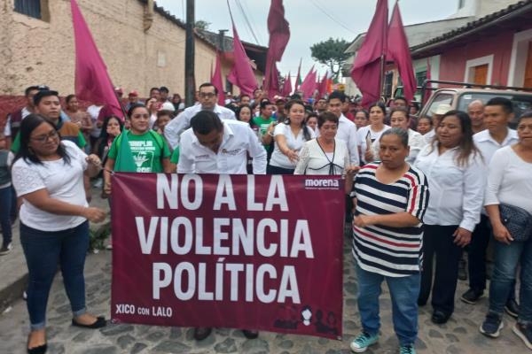 Dirigencia y candidatos de Morena lamentan homicidio de candidato de Coxquihui