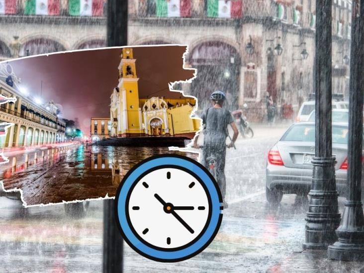 ¿A qué hora lloverá en Xalapa este jueves 1 de mayo?