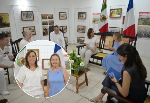 Rocío Nahle recibe a Embajadora de Francia; por este motivo