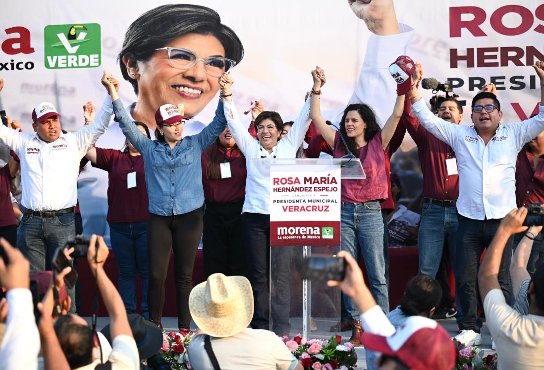 Rosa María Hernández Espejo arranca campaña en Veracruz junto a la líder nacional de Morena