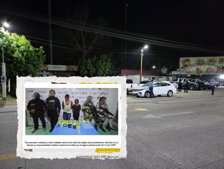 Realizan cateo en Martínez de la Torre: detienen a dos, aseguran droga y armamento