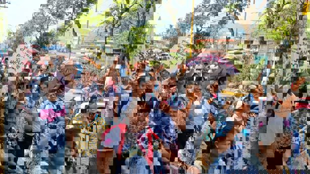 Trabajadores de Ixhuatlancillo marchan este 1° de mayo en defensa de sus derecho