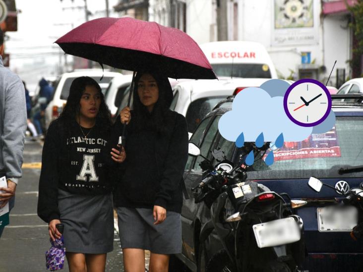 ¿A qué hora llueve en Xalapa este viernes 2 de mayo?