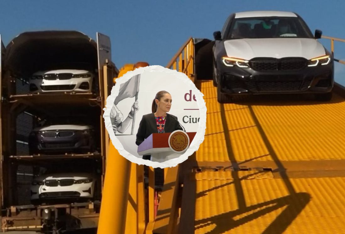 Tras caída en exportaciones de autos en puerto de Veracruz, Claudia Sheinbaum analiza ampliación de nuevos mercados