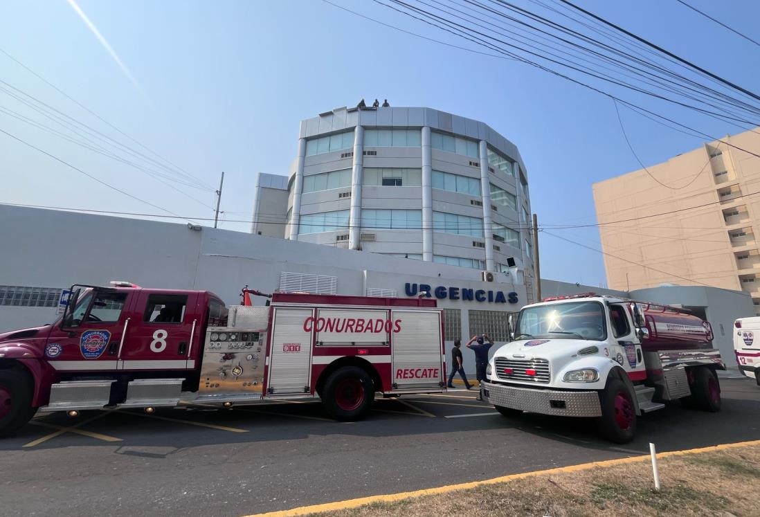 Reportan conato de incendio en instalaciones del Hospital Millenium en Boca del Río | VIDEO