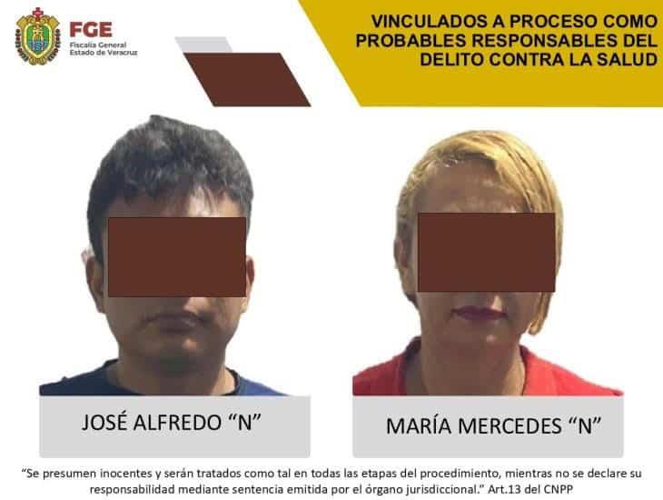 Vinculan a proceso a pareja de Minatitlán tras ser detenidos con narcóticos
