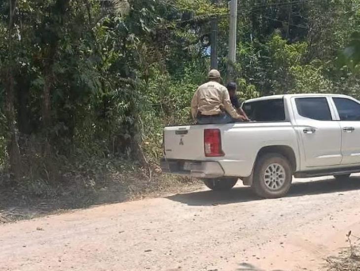 Catean rancho en Agua Dulce tras detención de 3 sujetos  armados en Las Choapas