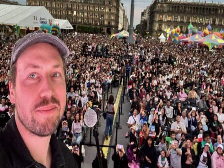 Gints Zibalodis reúne a 15 mil personas en el Zócalo CDMX con Flow