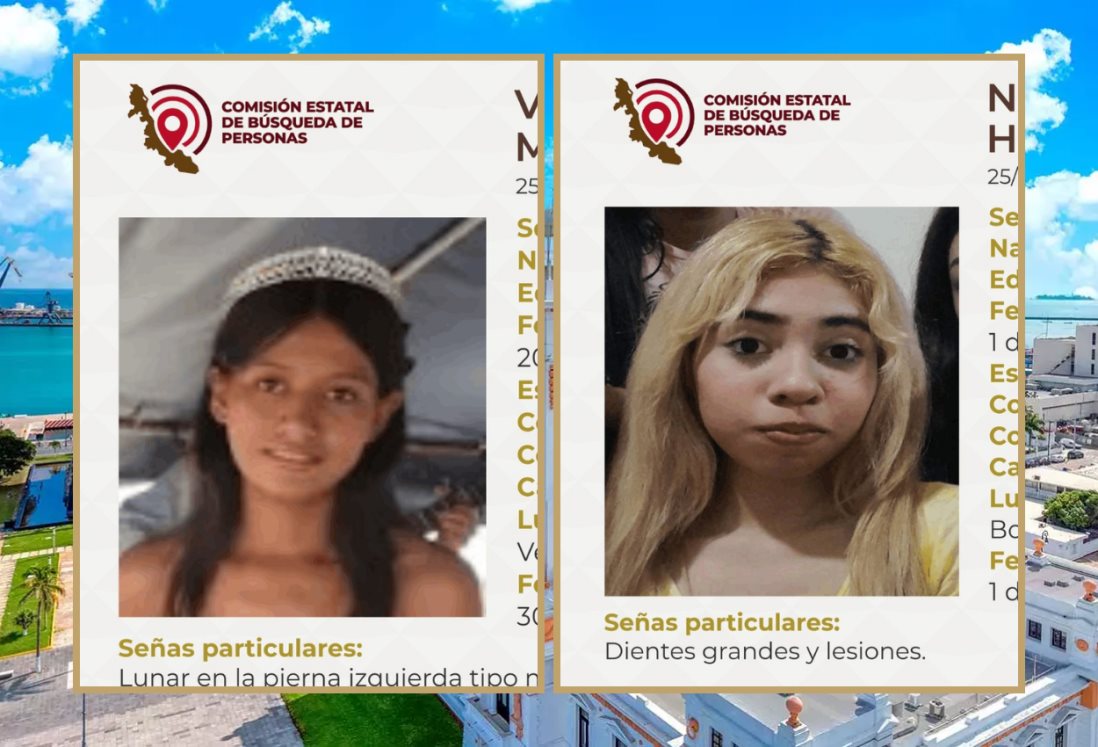 Desaparecen Valeria y Natalia de 15 y 18 años en Veracruz