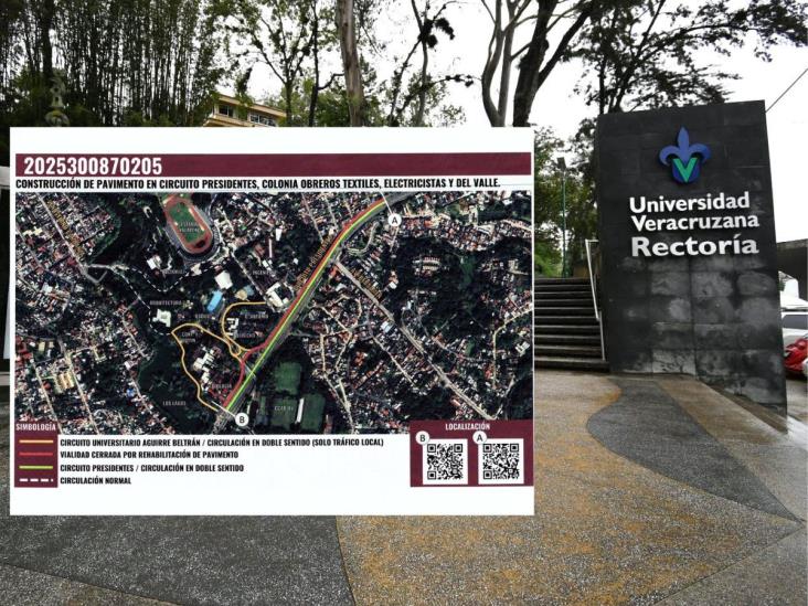 UV en Xalapa anuncia cierre vial en esta zona; ¿cuánto durará?
