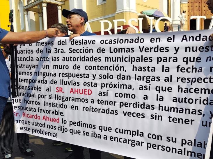 Exigen muro de contención en Lomas Verdes, en Xalapa; hay riesgo de deslaves