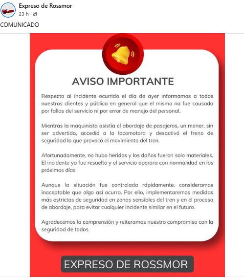 Fue un menor el responsable del accidente de trenecito en Plaza Jardines, en Xalapa