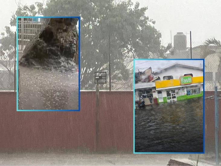 ¡Se cayó el cielo! Fuerte lluvia y granizada en Xalapa este día de la Santa Cruz (+Video)
