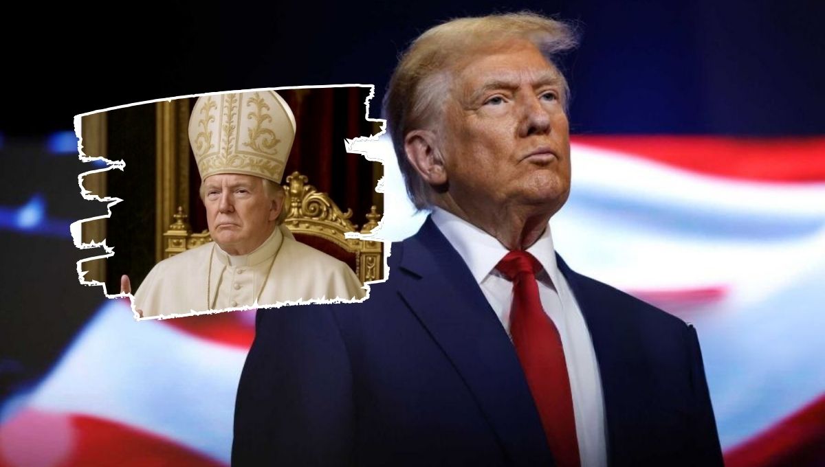 A días de iniciar el cónclave, Trump comparte imagen de él personificado como Papa