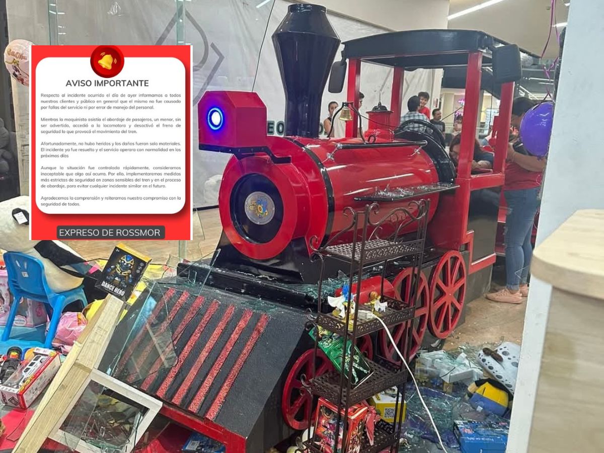 Fue un menor el responsable del accidente de trenecito en Plaza Jardines, en Xalapa