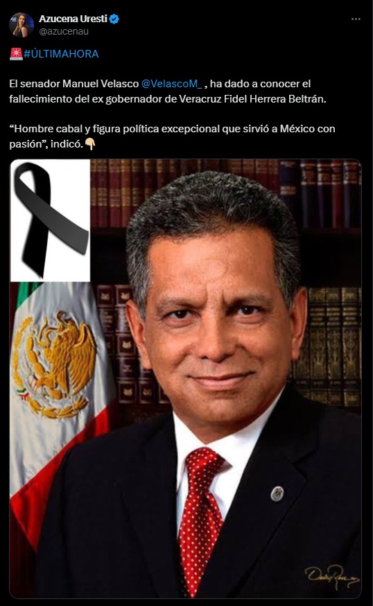 Políticos y personalidades despiden al ex gobernador Fidel Herrera Beltrán