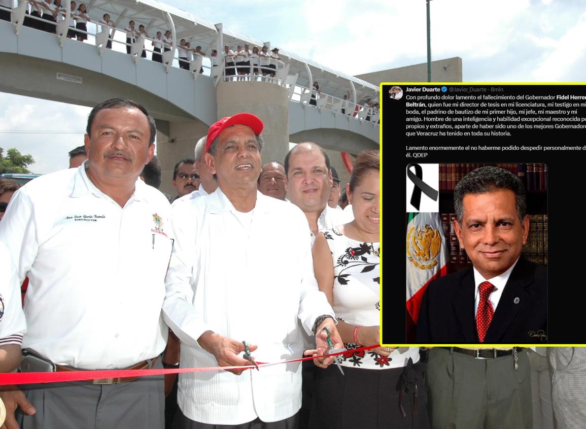 Políticos y personalidades despiden al ex gobernador Fidel Herrera Beltrán