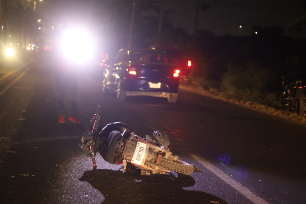Motociclista grave tras accidente en carretera Veracruz-Xalapa, cerca de Las Bajadas