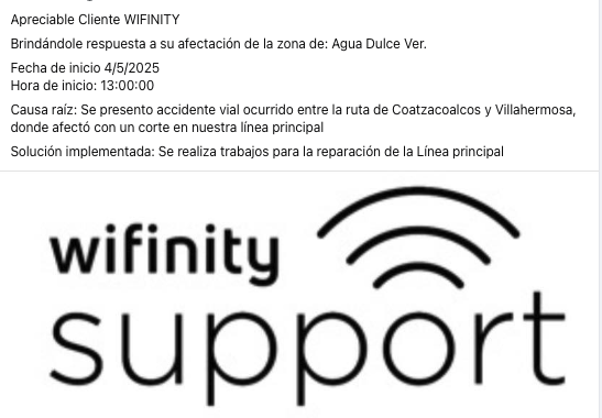 Accidente en la carretera Coatzacoalcos–Villahermosa deja sin internet a aguadulceños