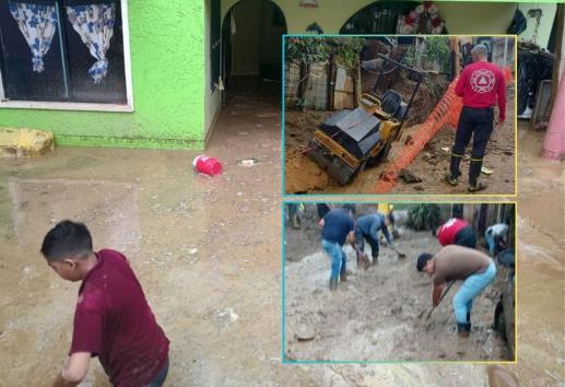Lluvia en Xalapa provoca deslave en colonia Casa Blanca