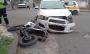 Chocan moto y auto en Córdoba dejando tres heridos, entre ellos un menor