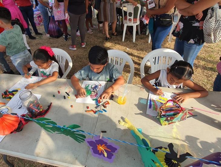 Cientos de pequeños disfrutan el Día del Niño en Coatzacoalcos con juegos y dinámicas