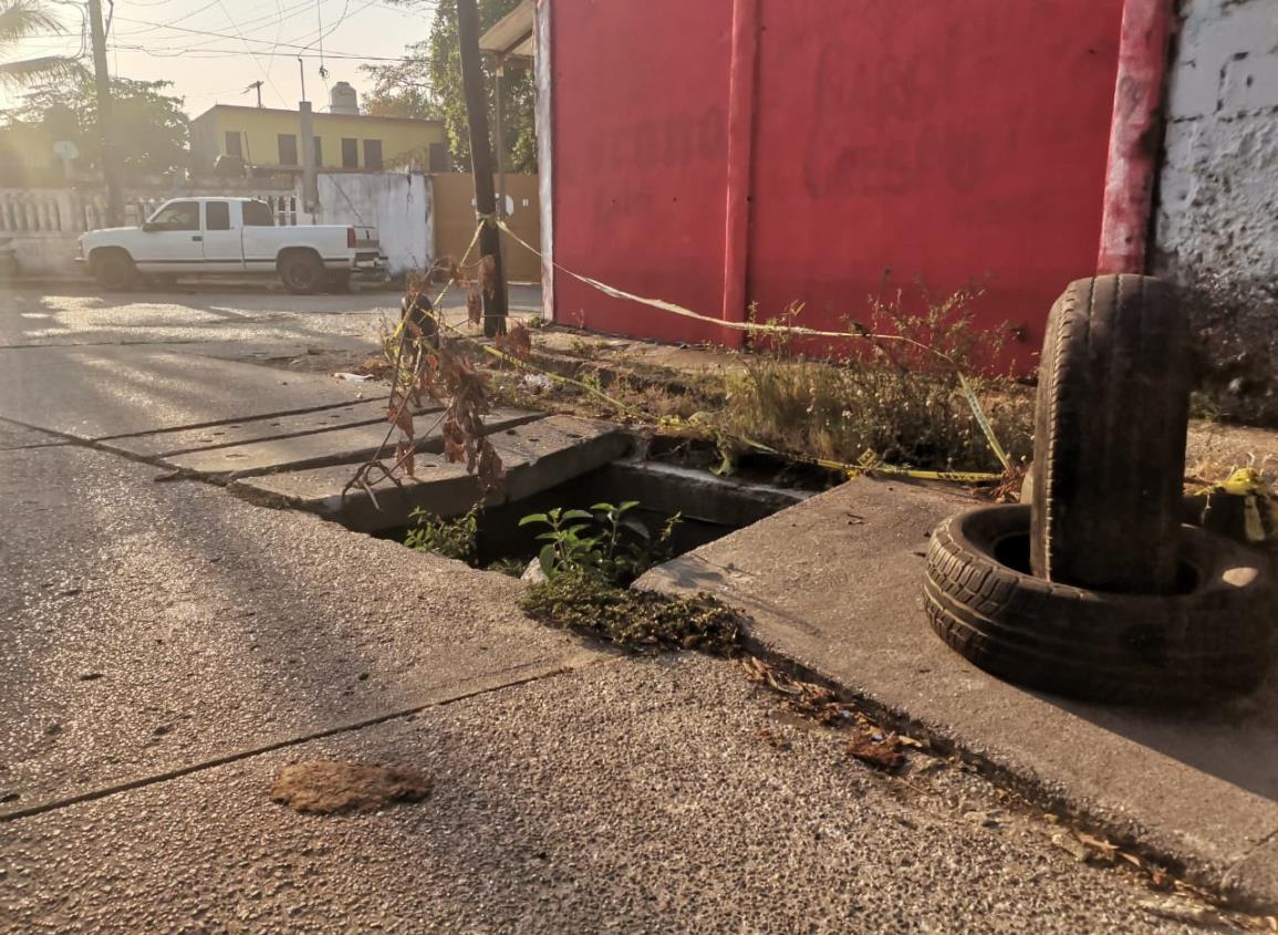 Registros de aguas pluviales, un riesgo para la población