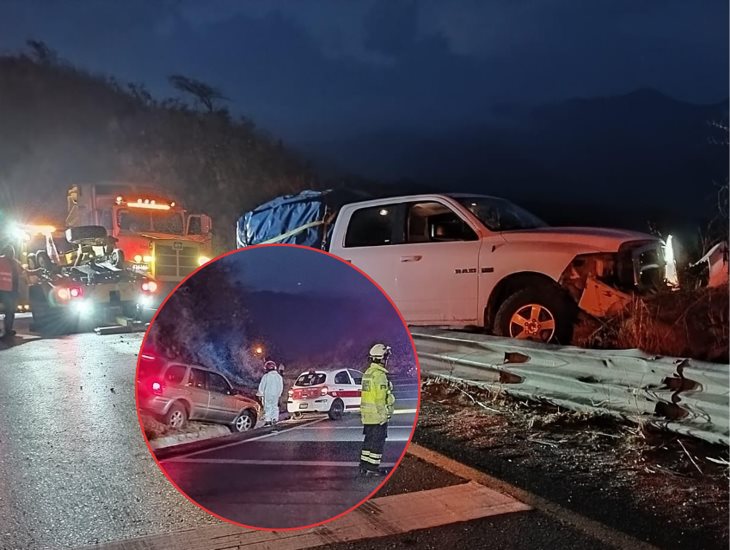 Se registran dos accidentes en la autopista Orizaba-Puebla 