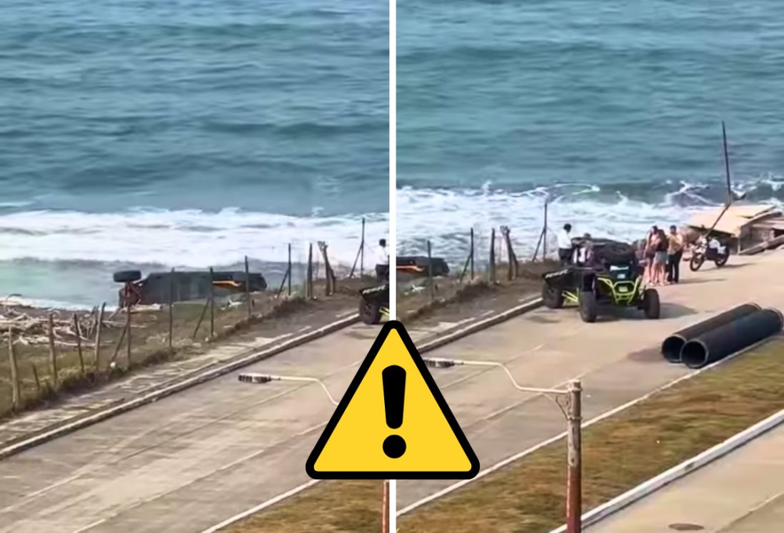 Reportan volcadura de Razer en playas de la Riviera Veracruzana | VIDEO