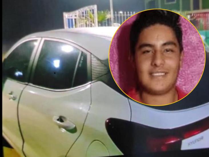 Sergio Montiel desaparece en Las Vigas con su auto Hyundai blanco