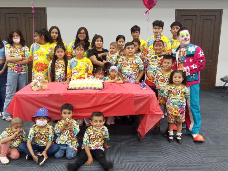 Amanc Veracruz celebra el Día del Niño con pequeños del albergue
