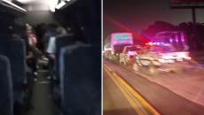 Asaltan autobús del Sur en la carretera Coatzacoalcos-Villahermosa