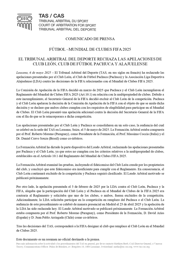 Es oficial: León no irá al Mundial de Clubes; ¿qué sigue ahora?