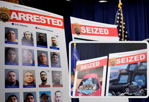 Estados Unidos hace decomiso histórico de fentanilo del Cártel de Sinaloa