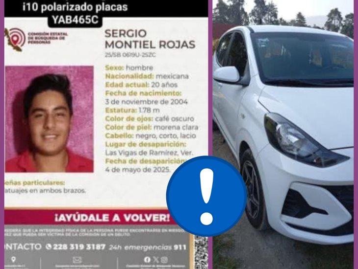 Encuentran el auto de Sergio Montiel, desaparecido en Las Vigas; ¿dónde está él?