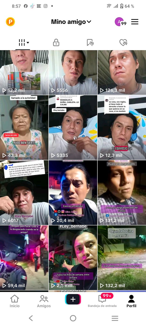 Se viraliza en Tik Tok denuncia hecha por ciudadano porteño; sus vecinos no lo dejan dormir