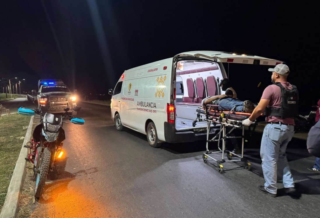 Accidente en carretera Cosamaloapan–Carrillo deja a joven gravemente herido