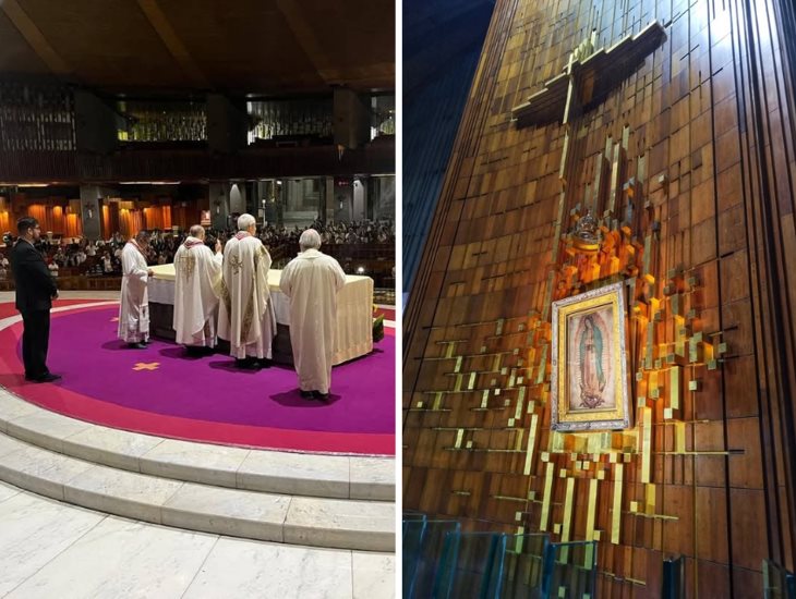 Arquidiócesis de Xalapa participa en misa de la Basílica de Guadalupe