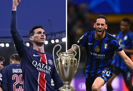 ¿Cuántas finales de Champions League han jugado el Inter de Milán y el PSG?