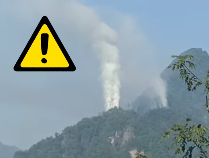 Crece incendio forestal en la sierra de Misantla; llaman a atender emergencia