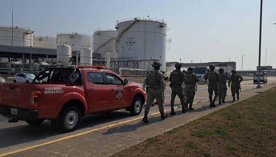 Realizan simulacro de seguridad nivel III en el recinto portuario de Veracruz