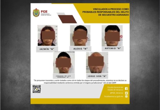 Hay 5 vinculados a proceso por secuestro agravado en Tlapacoyan
