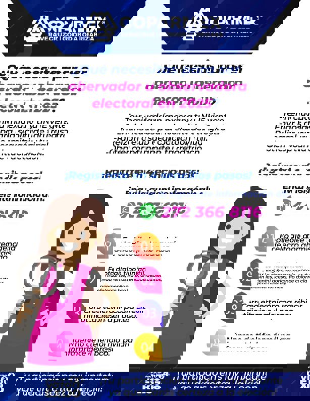 Coparmex Orizaba convoca a participar como observadores electorales este 1 de junio