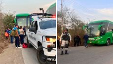 Hombres armados atacan autobús en Veracruz: chofer y pasajero secuestrados, hay un herido
