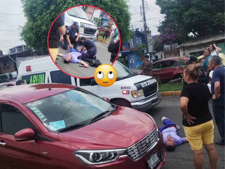 Causa alarma un hombre tirado en avenida de Xalapa; ¡estaba borracho! 
