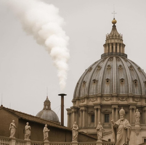 Humo blanco; anuncian nuevo Papa en el Vaticano (+Video)