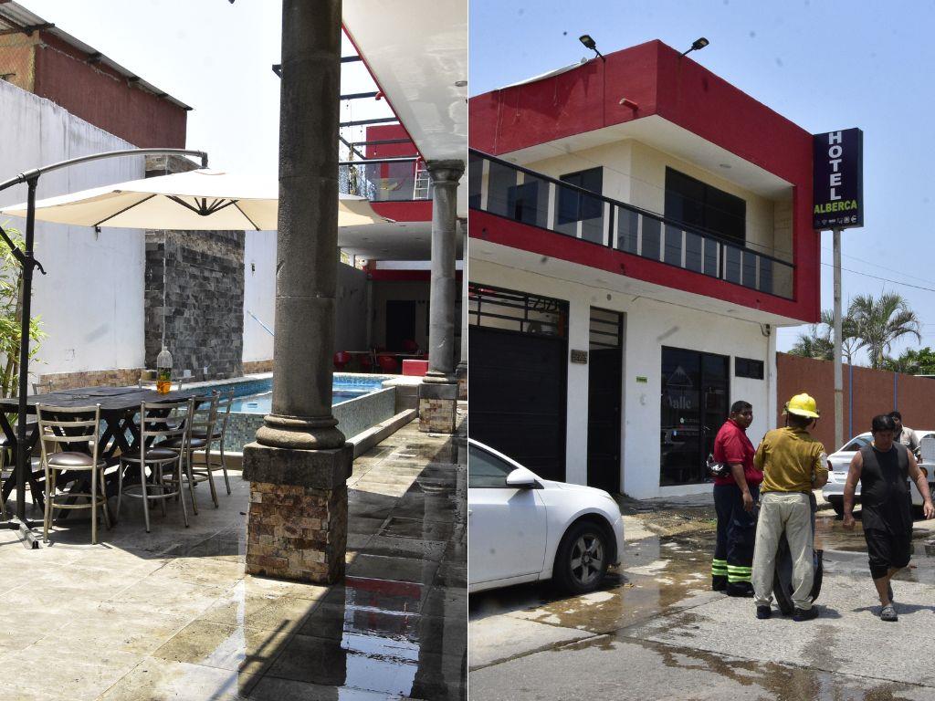Arde palapa en hotel de Coatzacoalcos; se moviliza PC y Bomberos