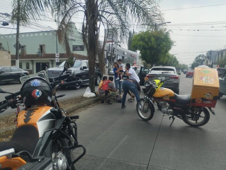 Accidente en el boulevard Córdoba-Fortín deja un motociclista herido