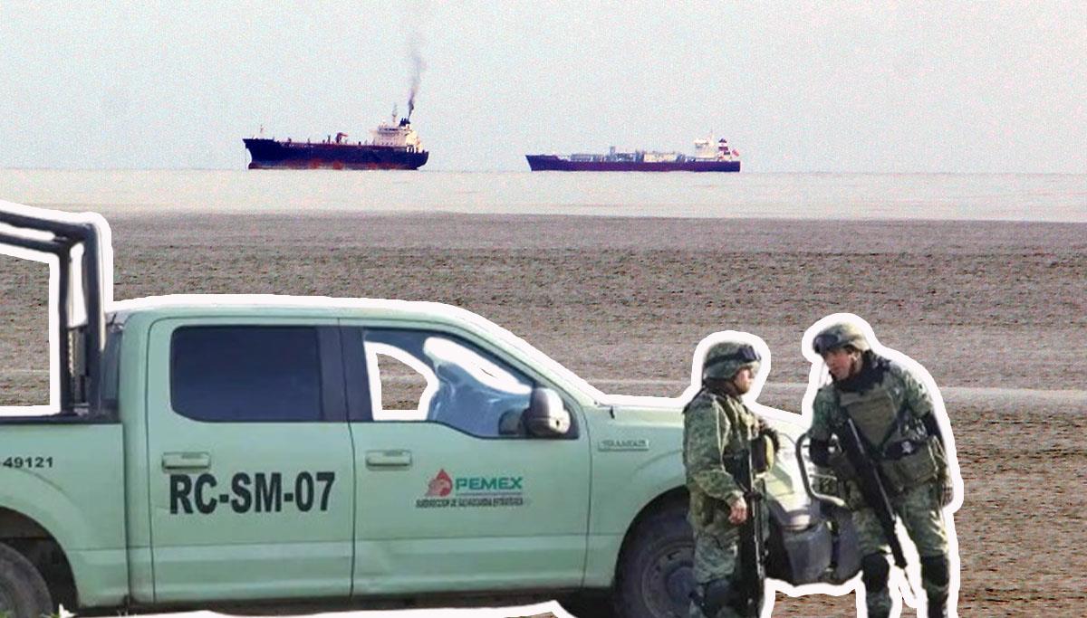 Pemex: estos son los buques que se han dedicado a robar huachicol en el Golfo de México